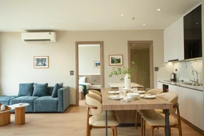 Two-Bedroom Deluxe Apartment with Balcony — XÔI Lumi Suites West Lake